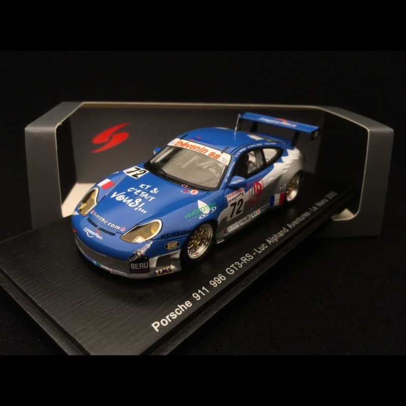 SPARK S5516 PORSCHE 911 GT3 RS N°72 24H Le Mans 2002 Alphand