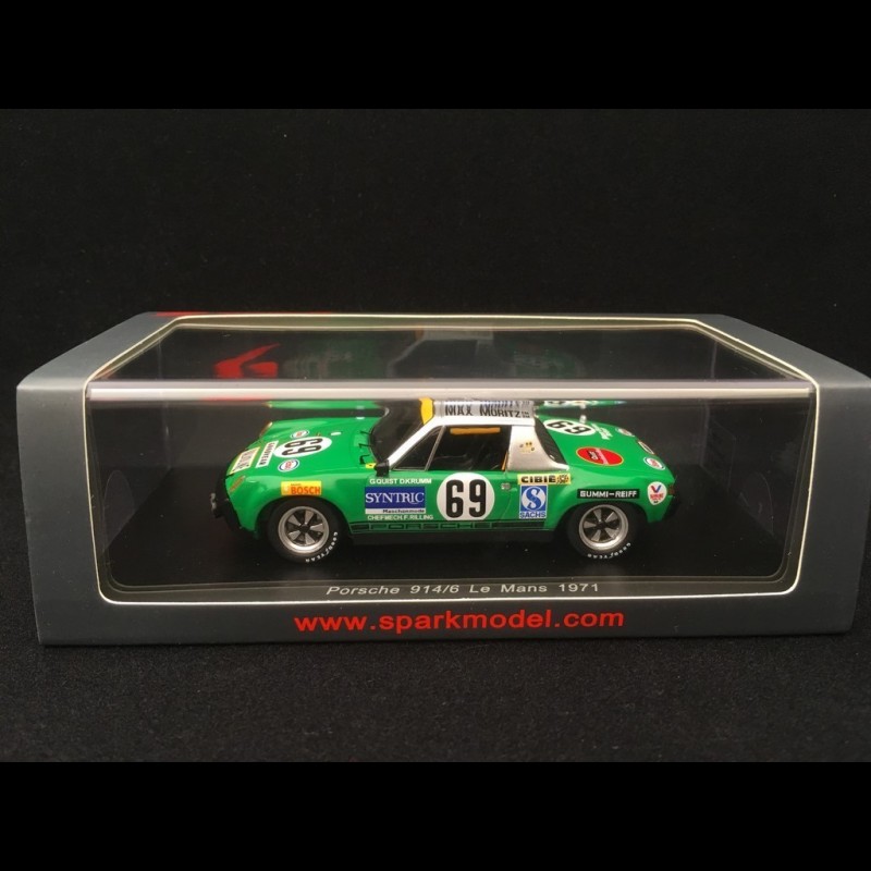 Porsche 914 /6 n° 69 Max Moritz Le Mans 1971 1/43 Spark S7508