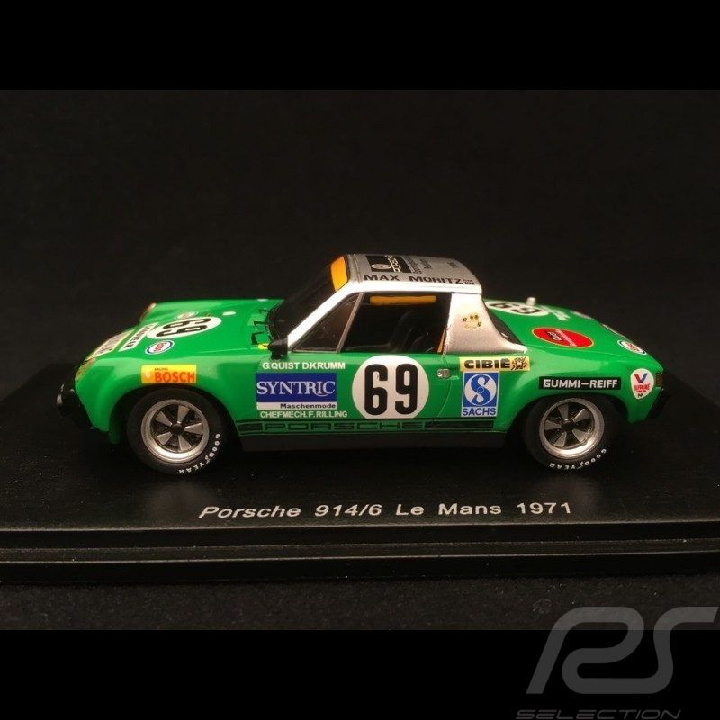 Porsche 914 /6 n° 69 Max Moritz Le Mans 1971 1/43 Spark S7508