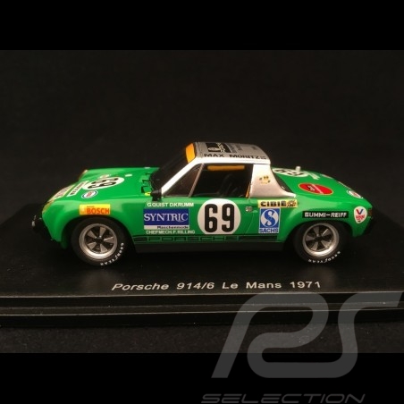 Porsche 914 /6 n° 69 Max Moritz Le Mans 1971 1/43 Spark S7508