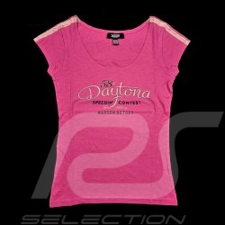 T-shirt Daytona Style Vintage Rose Pink Rosa  femme women damen