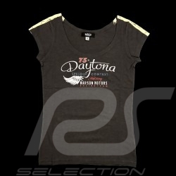 T-shirt Daytona Style Vintage Gris anthracite Carbon grey Carbon grey femme women damen