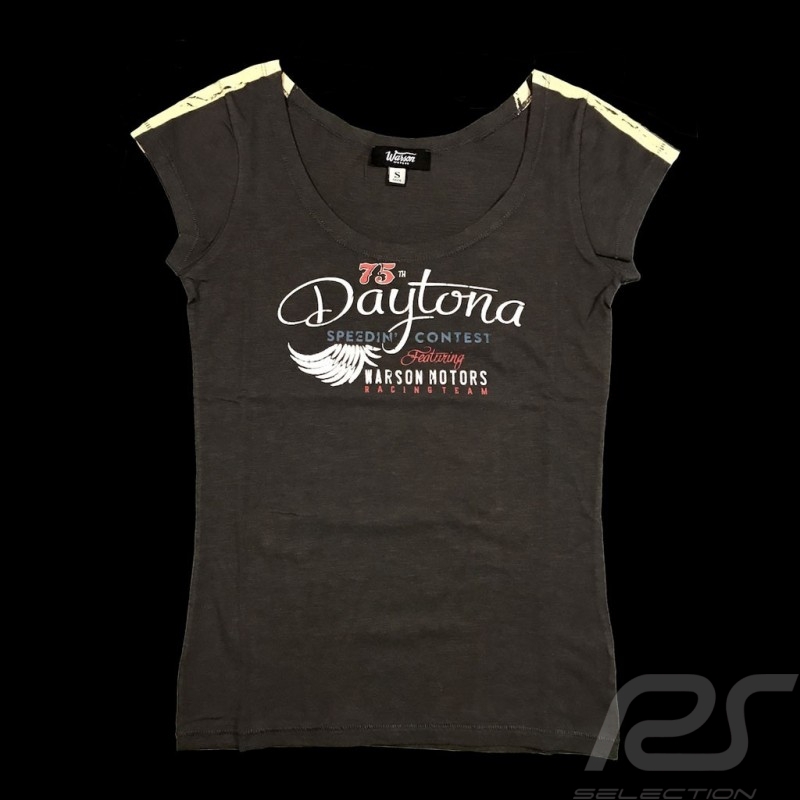 Daytona T-shirt Vintage design Anthrazitgrau - Damen