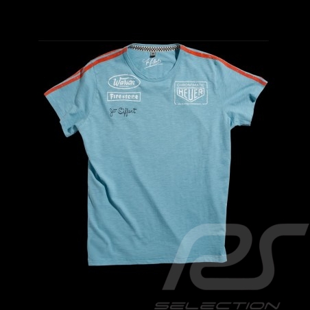 kinder T-shirt Jo Siffert Targa Gulf Blau n° 12