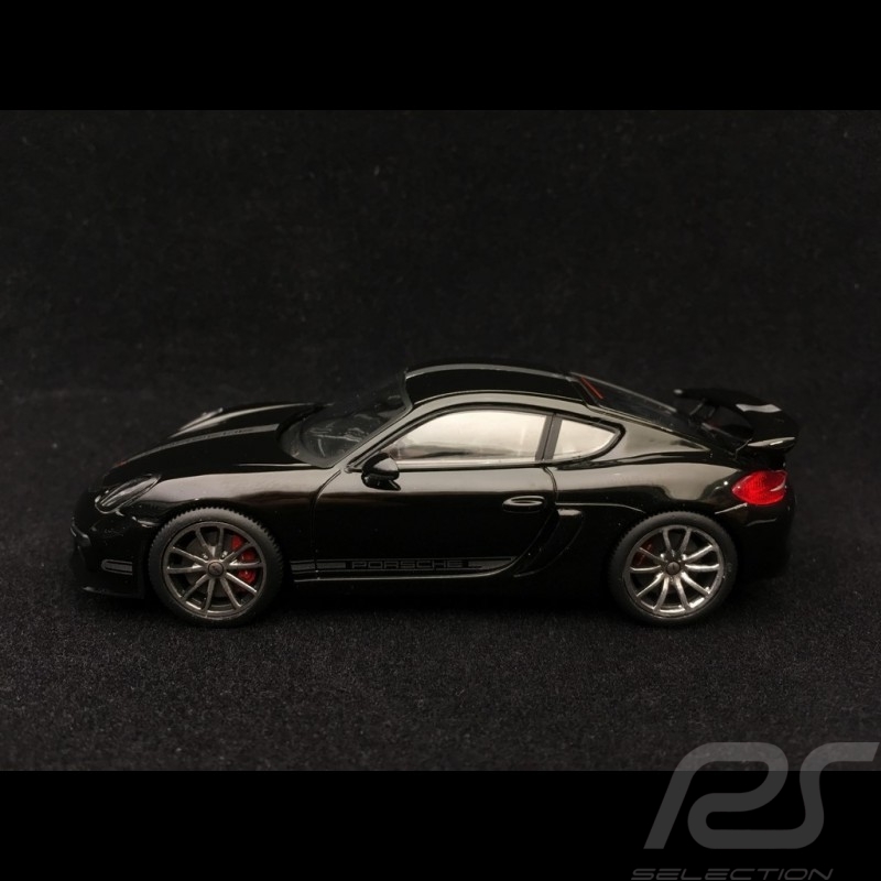 Porsche Cayman GT4 2015 schwarz Porsche silber streife 1/43 Schuco 450758900