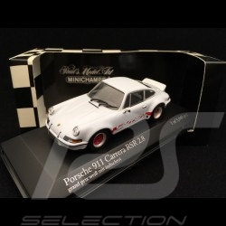 Porsche 911 2.8 Carrera RSR 1973 blanc white weiß Grand Prix bandes rouges 1/43 Minichamps 430736900