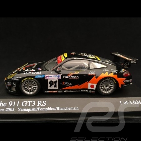 Porsche 911 GT3 RS 996 n° 91 24h du Mans 2005 1/43 Minichamps 400056981