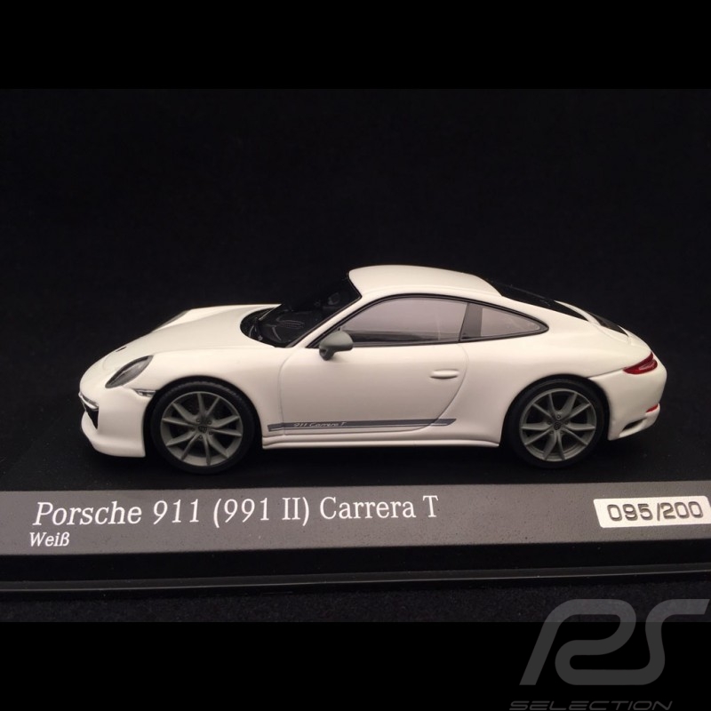 Porsche 911 Carrera T type 991 phase 2 2018 white Grand prix 1/43 Minichamps CA04319003