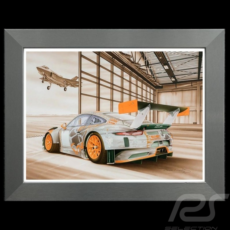 Porsche 804 Grosser Preis von Frankreich reproduction d'une affiche originale de Erich Strenger