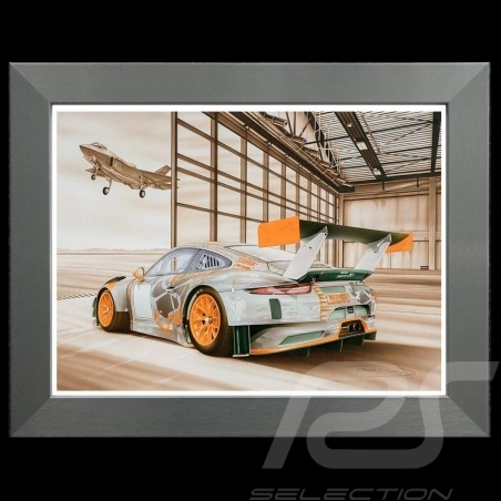 Porsche 804 Grosser Preis von Frankreich reproduction d'une affiche originale de Erich Strenger