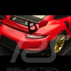 Porsche 911 GT2 RS type 991 rouge indien guards red indischrot / carbone carbon kohlenstoff 1/43 Minichamps 410067227