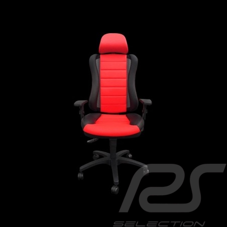 Ergonomic office armchair Head Point RS Sport Red leatherette Made in Germany