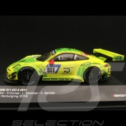 Porsche 911 type 991 GT3 R Pole position Nürburgring 2018 n° 911 Manthey racing 1/43 IXO 43011