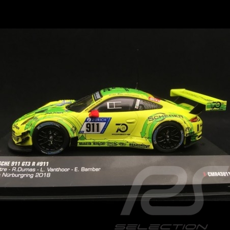 Porsche 911 type 991 GT3 R Nürburgring 2018 n° 911 Manthey racing 1/43 IXO 43011
