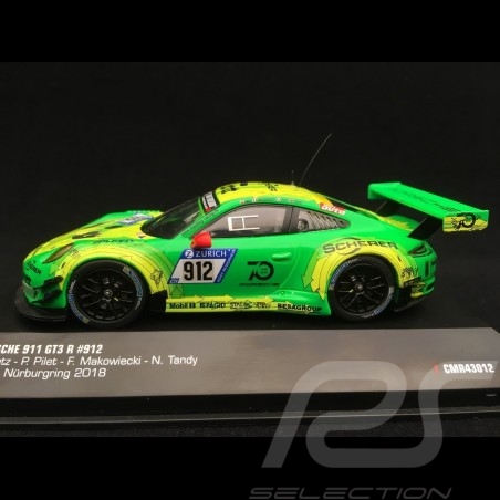 Porsche 911 type 991 GT3 R vainqueur winner sieger Nürburgring 2018 n° 912 Manthey racing 1/43 IXO 43012