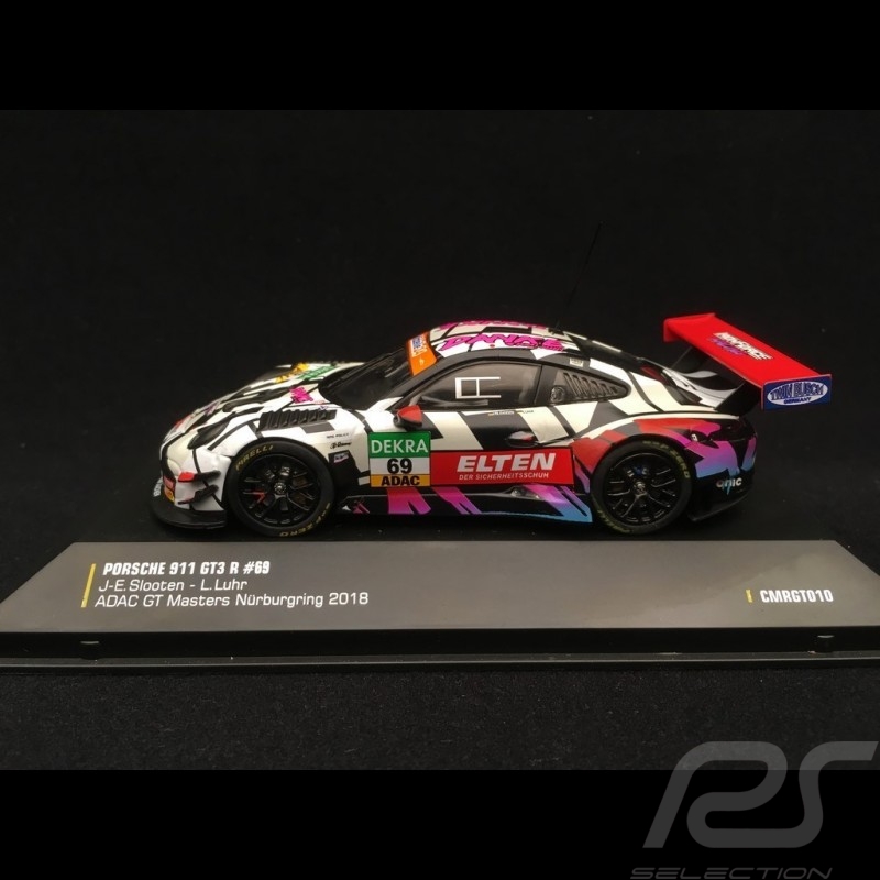 Porsche 911 GT3 R 991 Iron Force Racing n° 69 ADAC GT Masters Nürburgring 2018 1/43 IXO CMRGT010