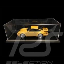 Vitrine display showcase 1/12 pour miniature Porsche base noire / entourage alu qualité premium