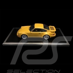 Vitrine display showcase 1/12 pour miniature Porsche base noire / entourage alu qualité premium