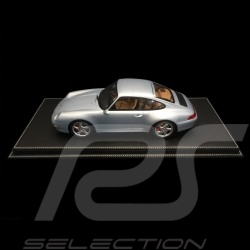 Vitrine 1/12 pour miniature Porsche Base noire simili cuir qualité premium