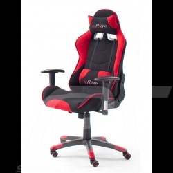Ergonomischer Bürostuhl Racing RS rot / schwarz Stoff verstellbare Gaming Sessel