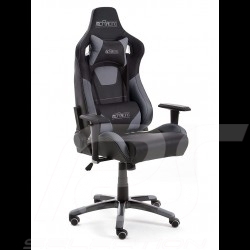 Ergonomic office armchair Racing Nova grey / black Leatherette Comfortable seat