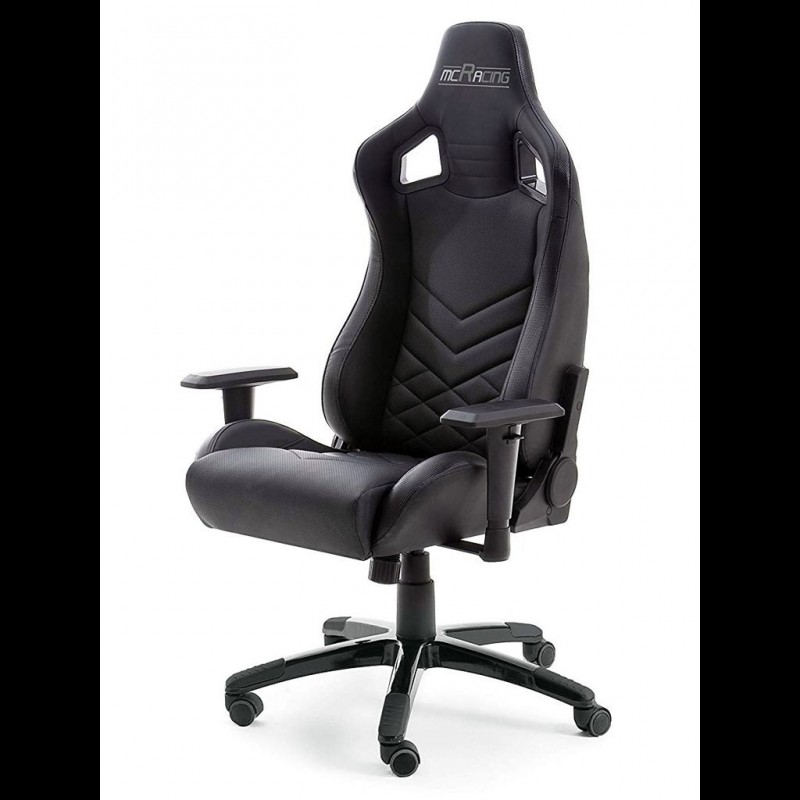 Ergonomic office armchair Racing Nova black Leatherette Comfortable seat