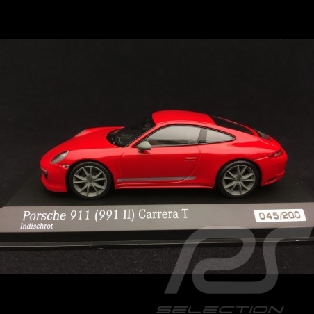 Porsche 911 Carrera T type 991 phase 2 2018 Guards red 1/43 Minichamps CA04319002