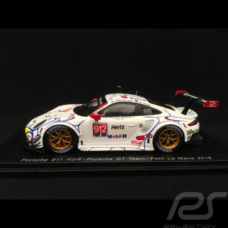 Porsche 911 RSR typ 991 Petit Le Mans 2018 n° 912 Porsche GT Team 1/43 Spark S5849