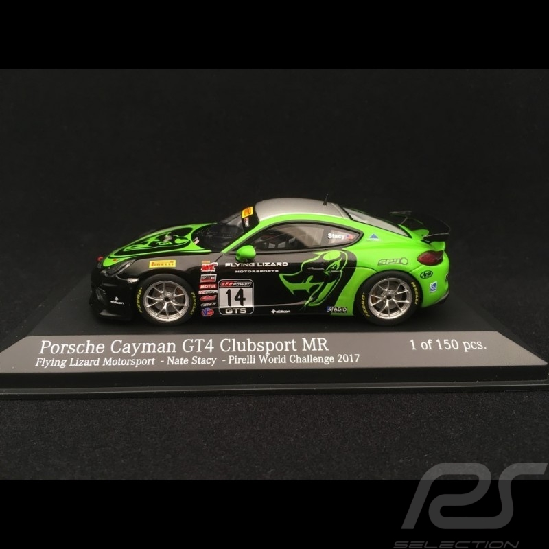Porsche Cayman GT4 Clubsport MR Pirelli World Challenge 2017 n° 14 Flying Lizard 1/43 Minichamps 437171614 Porsche Cayman GT4 Clubsport MR Pirelli World Challenge 2017 n° 14 Flying Lizard 1/43 Minichamps 437171614