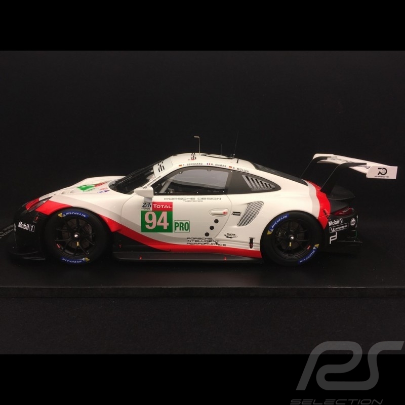 Porsche 911 RSR type 991 24h du Mans 2018 n° 94 Porsche Team 1/18 Spark 18S404