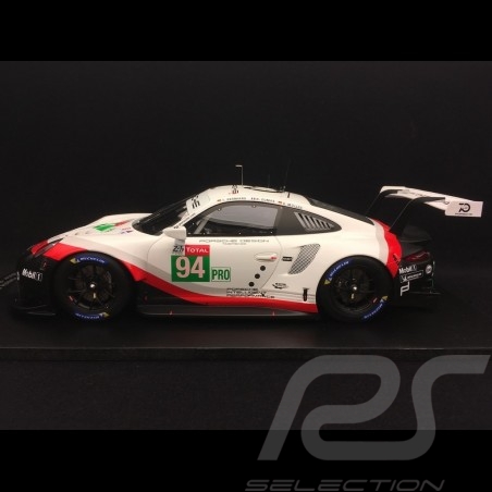 Porsche 911 RSR type 991 24h du Mans 2018 n° 94 Porsche Team 1/18 Spark 18S404