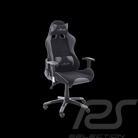 Ergonomischer Bürostuhl Racing RS grau / schwarz Stoff verstellbare Gaming Sessel