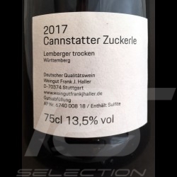 Bottle of red wine 10 years Porsche Museum Cannstatter Zuckerle Würtemberg 2017