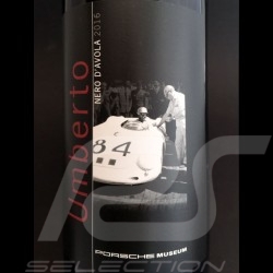 Bouteille de vin rouge Umberto Porsche Museum Terre Sicilienne Nero d'Avola 2016 Wine bottle wein flasche