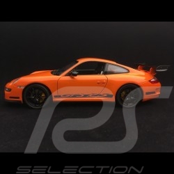 Porsche 911 GT3 RS 997 phase II orange / black stripes 2007 1/18 Welly 18015