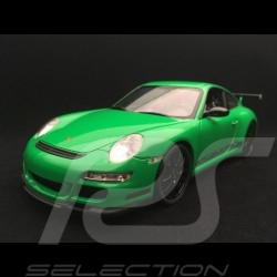 Porsche 911 GT3 RS 997 phase II green / black stripes 2007 1/18 Welly 18015