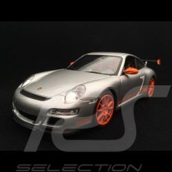 Porsche 911 GT3 RS 997 phase II graü / orange streifen 2007 1/18 Welly 18015