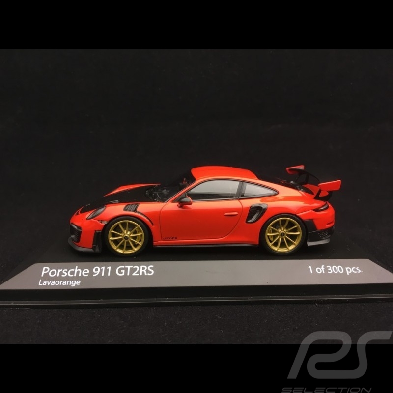 Porsche 911 GT2 RS type 991 2018 lava orange 1/43 Minichamps 410067229