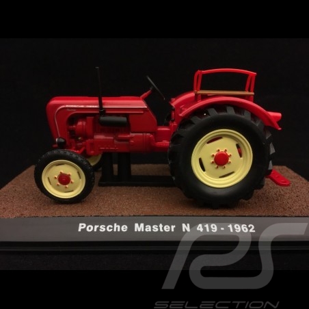 Porsche tracteur Master N 419 rouge red rot 1962 1/32 Atlas 7517003