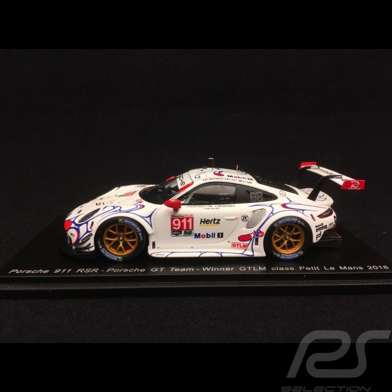 Porsche 911 GT3 RSR 991 Sieger klass GTLM Petit Le Mans 2018 1/43 Spark S5848