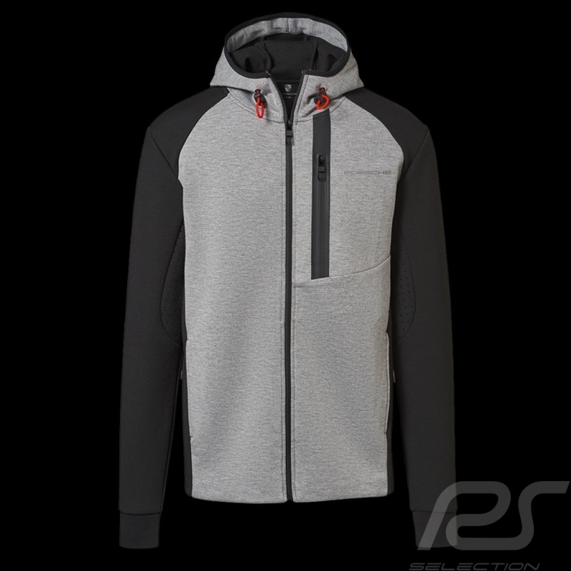 Sweatshirt à capuche hoodie Kapuzenpullover Porsche Urban Explorer gris / noir Porsche WAP212LUEX homme men herren