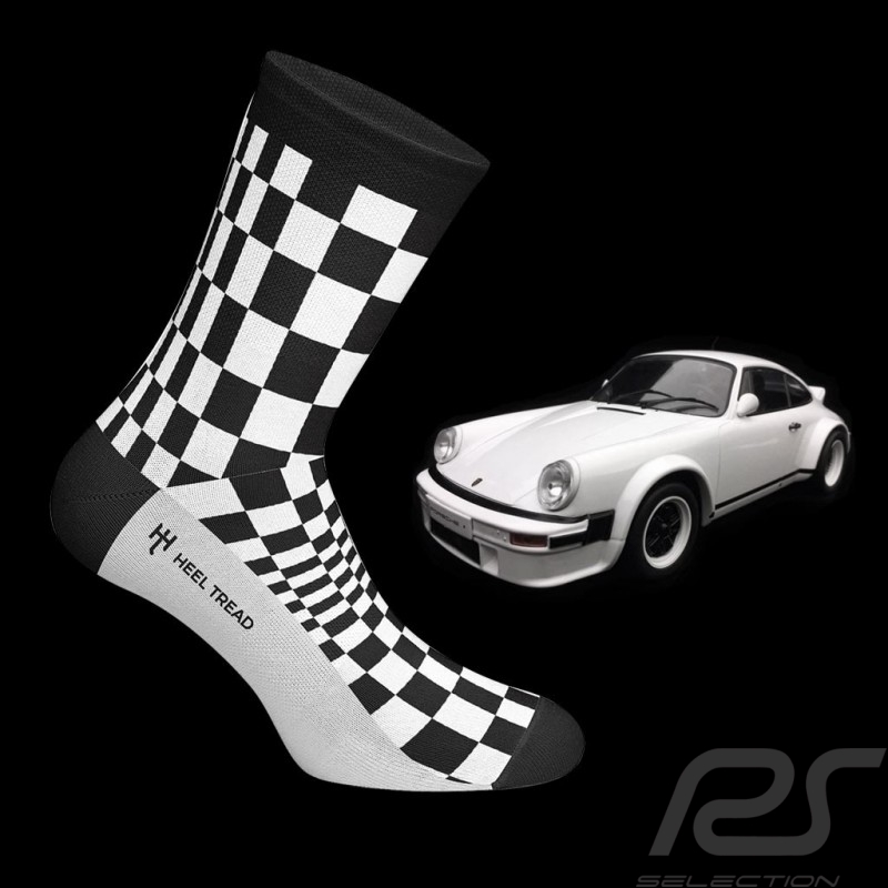 911 Carrera SC Pasha Socken schwarz / weiß - Unisex