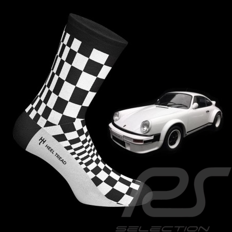 911 Carrera SC Pasha Socken schwarz / weiß - Unisex