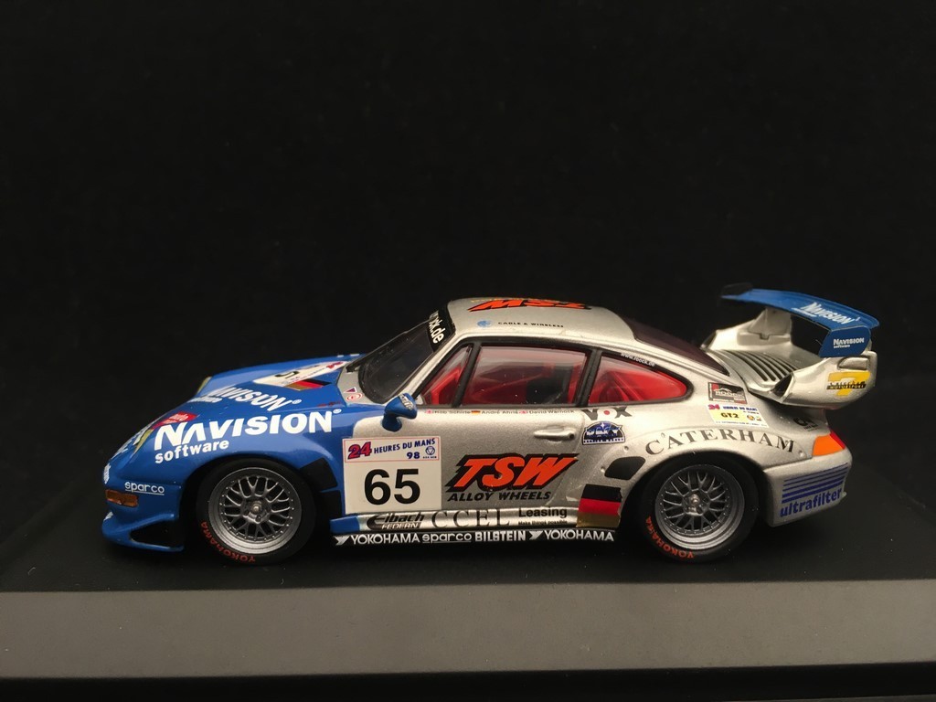 porsche 911 gt2 993 n 65 roock racing navision 24h le mans 1998 1 43 minichamps 430986765 selection rs eur