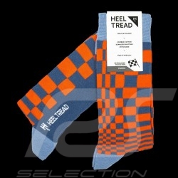 928 GT Pasha socks Gulf blue / orange - unisex