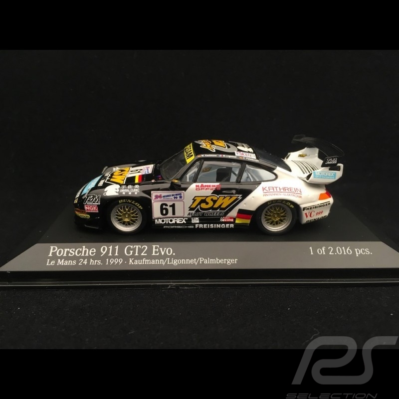Porsche 911 GT2 Evo 993 n° 61 Freisinger 24h Le Mans 1999 1/43 Minichamps 430996761