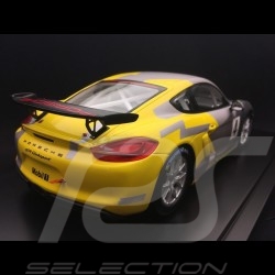 Porsche Cayman GT4 Clubsport 2016 grau / gelb 1:18 Spark WAP0219010G