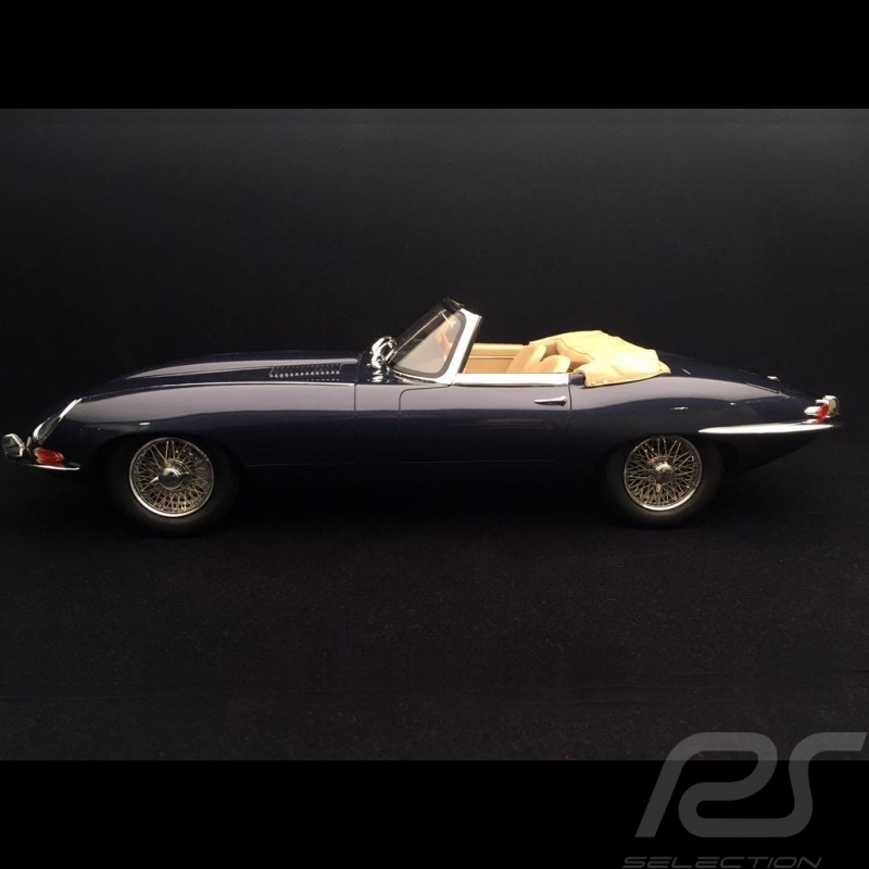 Jaguar Type E Cabriolet 1961 Phase I bleu nuit 1/12 GT Spirit GT219 dark blue dunkelblau
