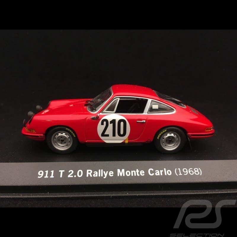 Porsche 911 2.0 T n° 210 Elford sieger Rallye Monte Carlo 1968 1/43 Minichamps WAPC20SET01