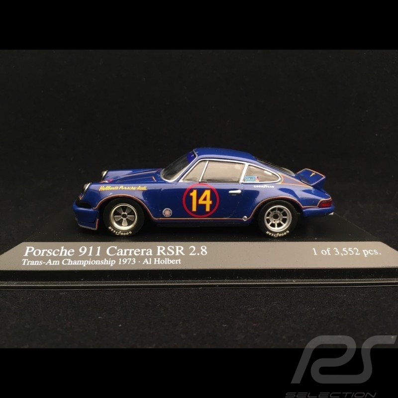 Porsche 911 2.8 Carrera RSR Holbert n° 14 Trans-Am championship 1973 1/43 Minichamps 430736914
